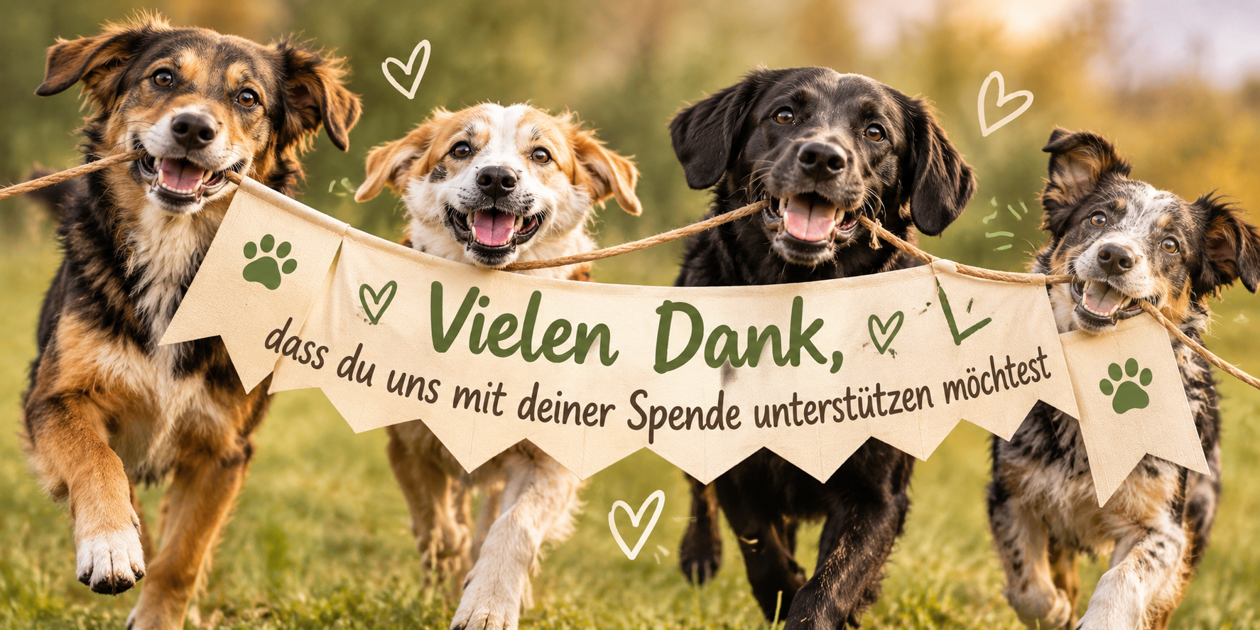 Vielen Dank Kontaktformular Spende