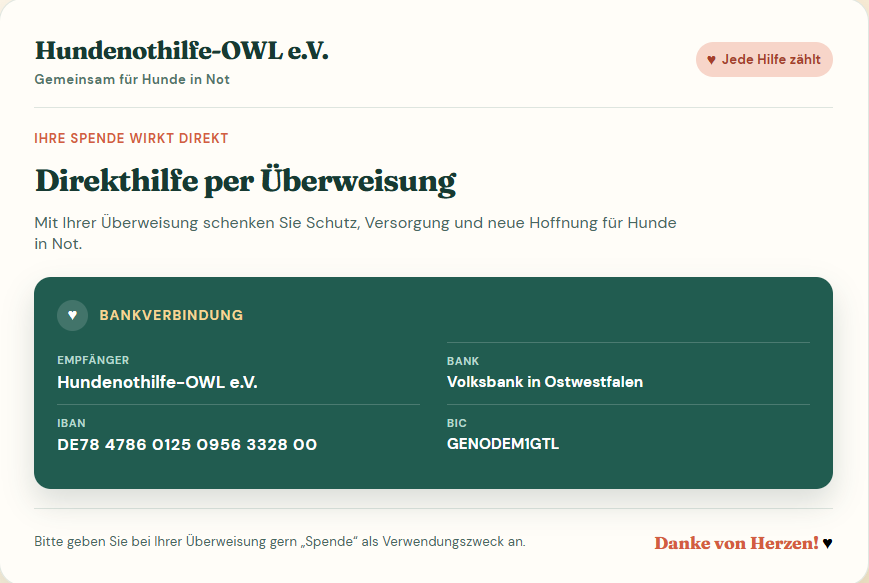 Überweisung